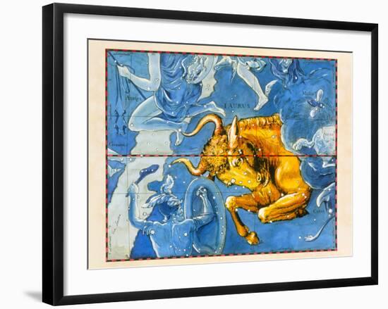 Historical Artwork of the Constellation of Taurus-Detlev Van Ravenswaay-Framed Photographic Print