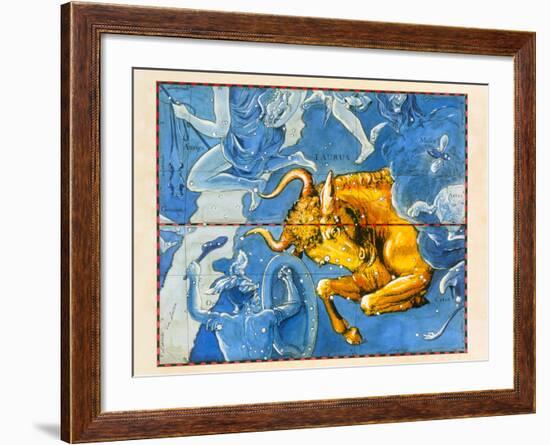 Historical Artwork of the Constellation of Taurus-Detlev Van Ravenswaay-Framed Photographic Print