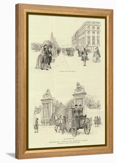 Historical Aspects of Hampton Court-Charles Green-Framed Premier Image Canvas