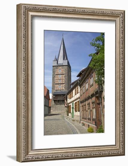 Historical Old Town in Quedlinburg, Saxony-Anhalt-Uwe Steffens-Framed Photographic Print