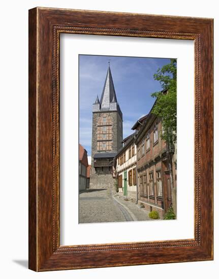 Historical Old Town in Quedlinburg, Saxony-Anhalt-Uwe Steffens-Framed Photographic Print