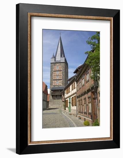 Historical Old Town in Quedlinburg, Saxony-Anhalt-Uwe Steffens-Framed Photographic Print