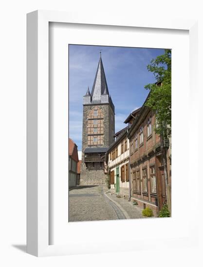 Historical Old Town in Quedlinburg, Saxony-Anhalt-Uwe Steffens-Framed Photographic Print