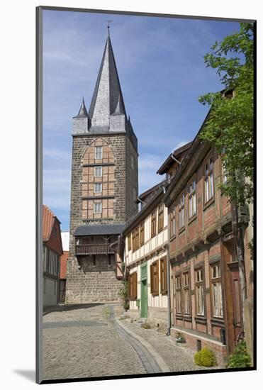 Historical Old Town in Quedlinburg, Saxony-Anhalt-Uwe Steffens-Mounted Photographic Print