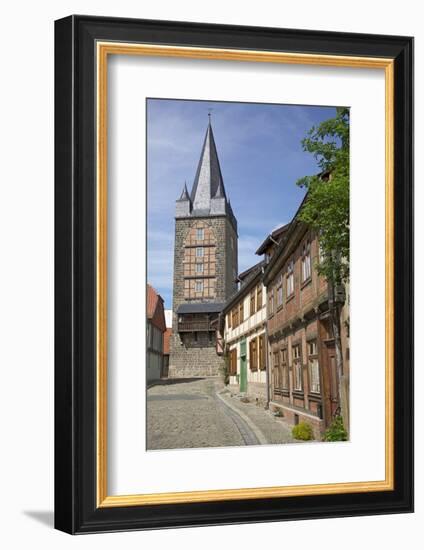 Historical Old Town in Quedlinburg, Saxony-Anhalt-Uwe Steffens-Framed Photographic Print