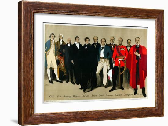 Historical Portraits, from the Series 'The Empire Is Still in Building', 1927-Fred Taylor-Framed Giclee Print