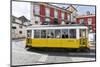 Historical Streetcars in the Alfama District, Lisbon, Portugal-Axel Schmies-Mounted Photographic Print