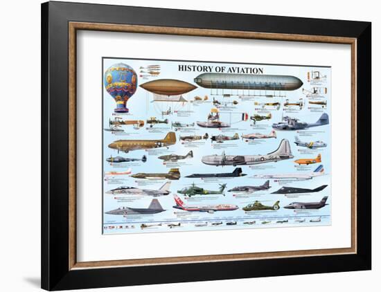 History of Aviation-null-Framed Art Print