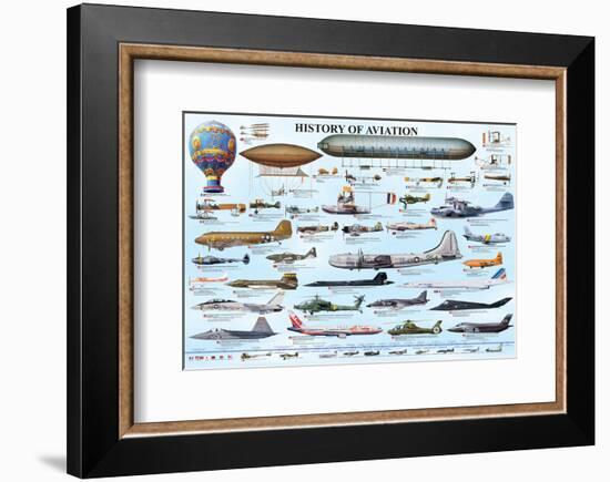 History of Aviation-null-Framed Art Print