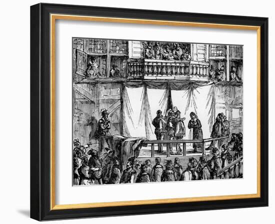 History of British theatre: early playhouse-William Hogarth-Framed Giclee Print