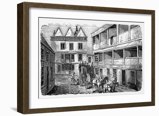 History of British theatre: inn yard as playhouse-William Hogarth-Framed Giclee Print