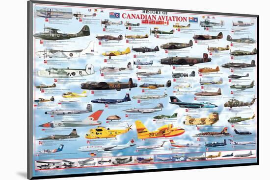 History of Canadian Aviation-null-Mounted Art Print