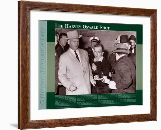 History Through A Lens - Lee Harvey Oswald Shot-null-Framed Art Print