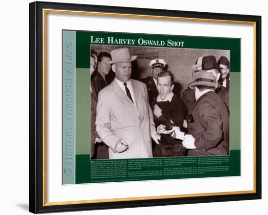 History Through A Lens - Lee Harvey Oswald Shot-null-Framed Art Print