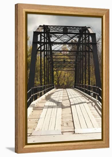 Histroic Bridge, War Eagle, Arkansas, USA-Walter Bibikow-Framed Premier Image Canvas