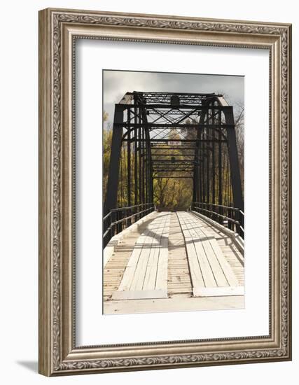 Histroic Bridge, War Eagle, Arkansas, USA-Walter Bibikow-Framed Photographic Print