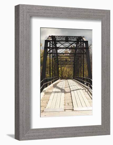 Histroic Bridge, War Eagle, Arkansas, USA-Walter Bibikow-Framed Photographic Print