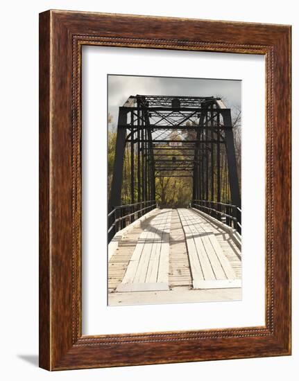 Histroic Bridge, War Eagle, Arkansas, USA-Walter Bibikow-Framed Photographic Print