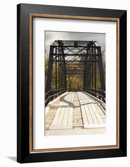 Histroic Bridge, War Eagle, Arkansas, USA-Walter Bibikow-Framed Photographic Print