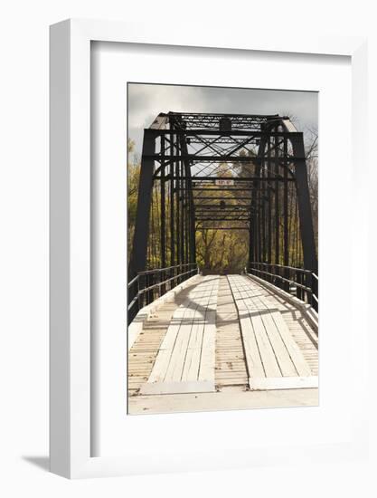 Histroic Bridge, War Eagle, Arkansas, USA-Walter Bibikow-Framed Photographic Print