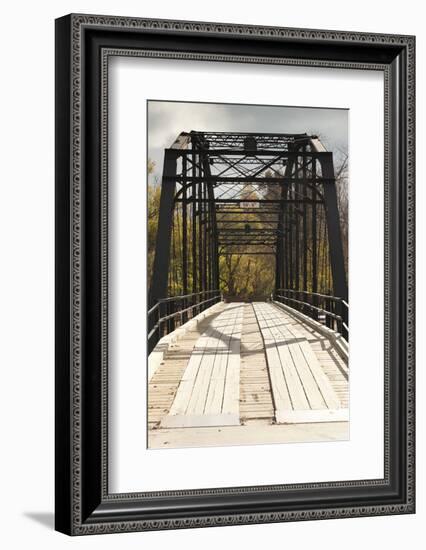 Histroic Bridge, War Eagle, Arkansas, USA-Walter Bibikow-Framed Photographic Print