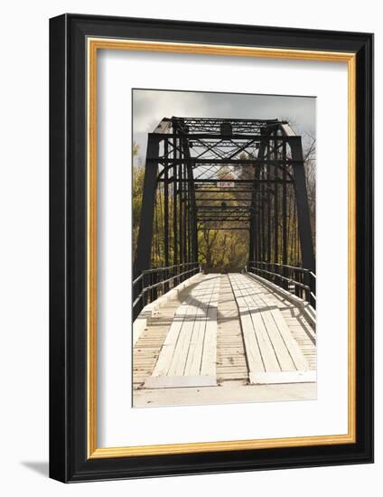 Histroic Bridge, War Eagle, Arkansas, USA-Walter Bibikow-Framed Photographic Print