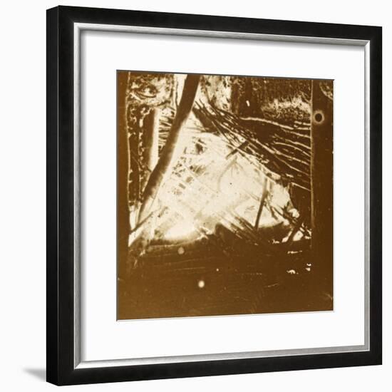 Hit from a 75 automatic anti-aircraft gun, c1914-c1918-Unknown-Framed Photographic Print