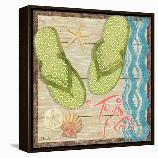 Hit the Beach IV-Paul Brent-Framed Stretched Canvas