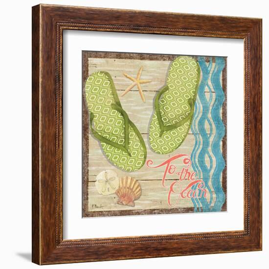 Hit the Beach IV-Paul Brent-Framed Art Print