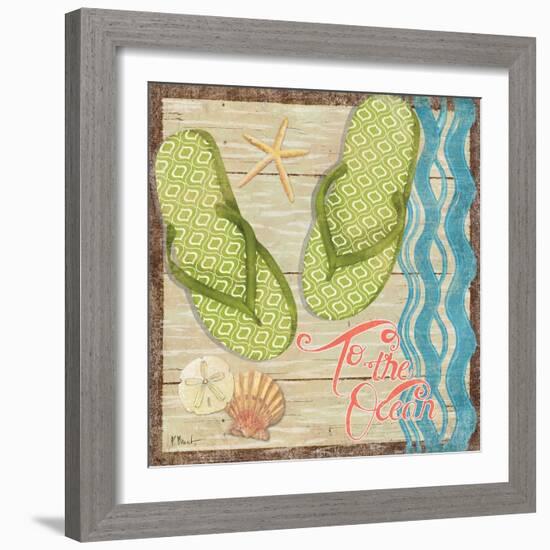 Hit the Beach IV-Paul Brent-Framed Art Print