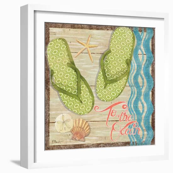 Hit the Beach IV-Paul Brent-Framed Art Print