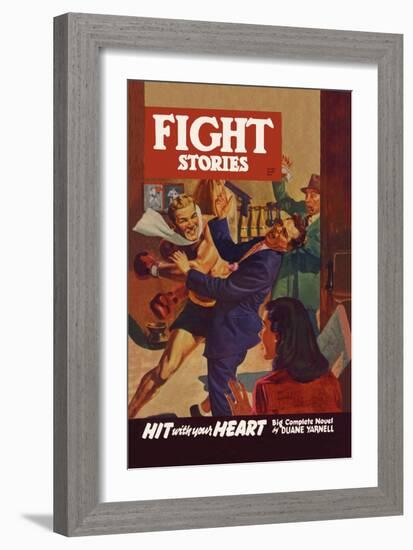 Hit with Your Heart-null-Framed Art Print