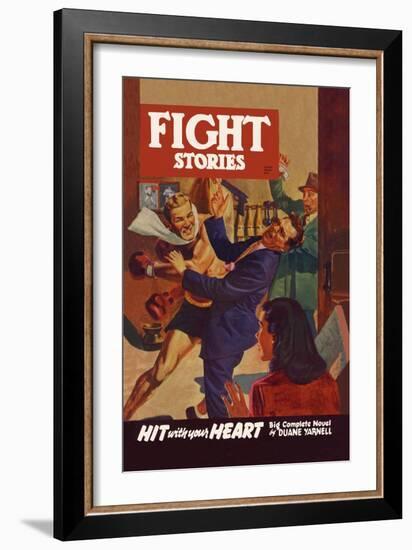 Hit with Your Heart-null-Framed Art Print