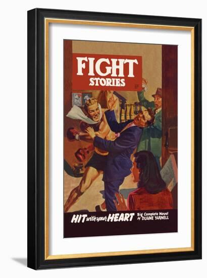 Hit with Your Heart-null-Framed Art Print