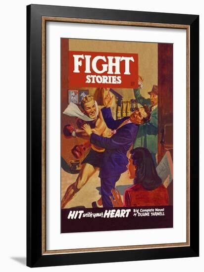 Hit with Your Heart-null-Framed Art Print