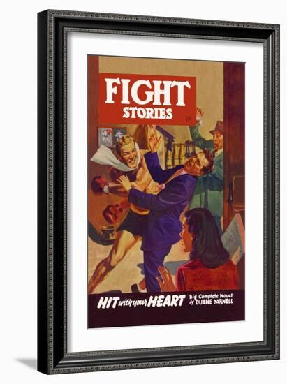 Hit with Your Heart-null-Framed Art Print