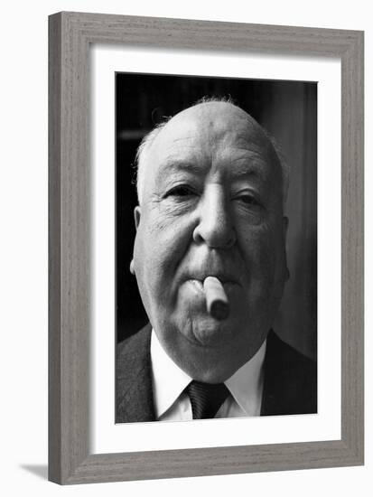 Hitchcock and His Cigar, Helsinki 1968-Mario de Biasi-Framed Giclee Print