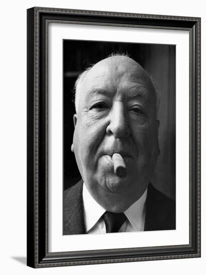 Hitchcock and His Cigar, Helsinki 1968-Mario de Biasi-Framed Giclee Print