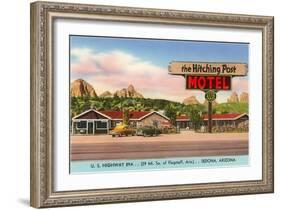 Hitching Post Motel, Sedona, Arizona-null-Framed Art Print