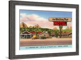 Hitching Post Motel, Sedona, Arizona-null-Framed Art Print