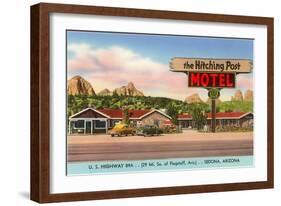 Hitching Post Motel, Sedona, Arizona-null-Framed Art Print
