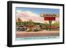 Hitching Post Motel, Sedona, Arizona-null-Framed Art Print