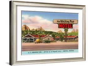 Hitching Post Motel, Sedona, Arizona-null-Framed Art Print