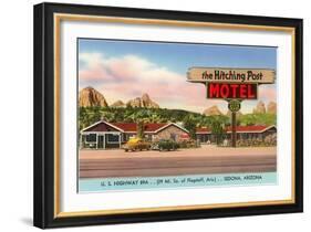 Hitching Post Motel, Sedona, Arizona-null-Framed Art Print
