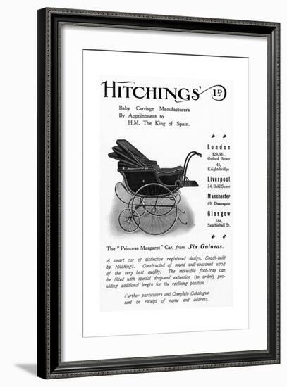 Hitchings 'Princess Margaret' Baby Car, Advertisement from 'Country Life' Magazine, 1913-null-Framed Giclee Print