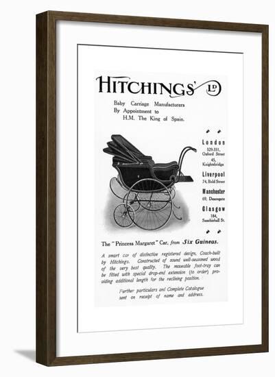 Hitchings 'Princess Margaret' Baby Car, Advertisement from 'Country Life' Magazine, 1913-null-Framed Giclee Print