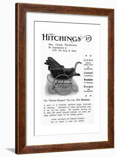 Hitchings 'Princess Margaret' Baby Car, Advertisement from 'Country Life' Magazine, 1913-null-Framed Giclee Print