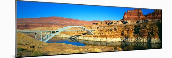 Hite Overlook and Cataract Canyon Bridge over Colorado River-null-Mounted Photographic Print