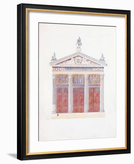 Hittdorff's View of the National Circus Portico-Jakob Ignaz Hittorff-Framed Art Print