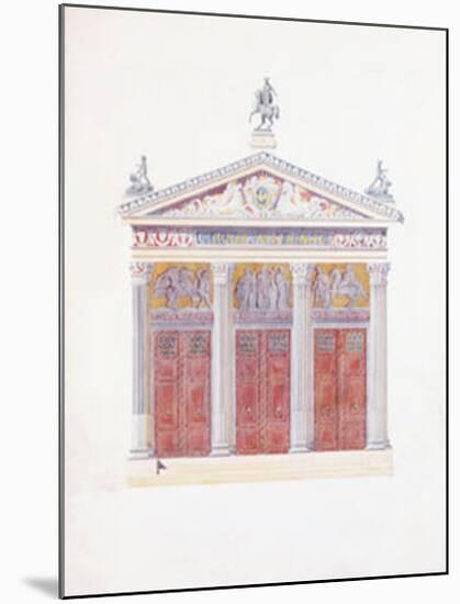 Hittdorff's View of the National Circus Portico-Jakob Ignaz Hittorff-Mounted Art Print